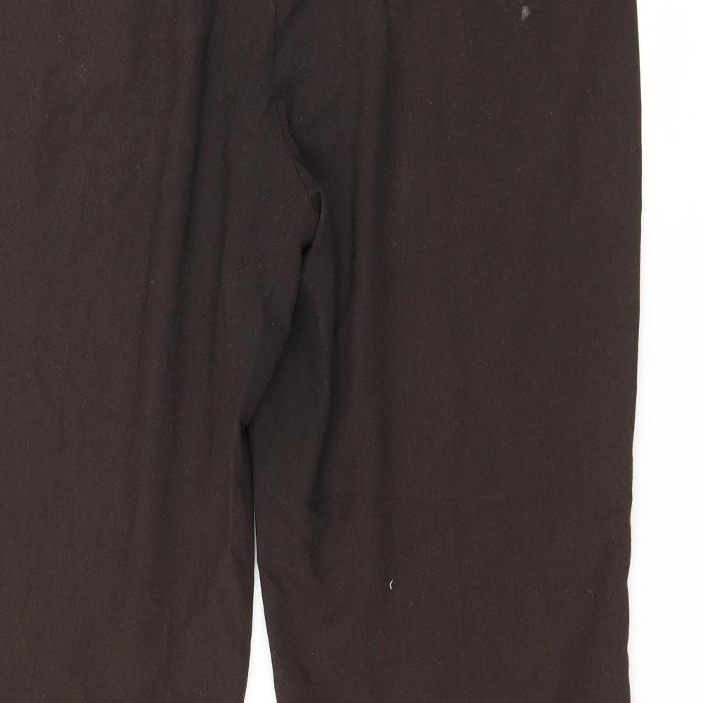 Marks and Spencer Womens Brown Trousers Size 14 L27 in