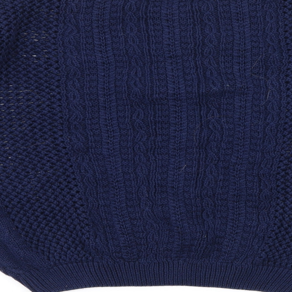 Love Milly Womens Blue Knit Pullover Jumper Size S