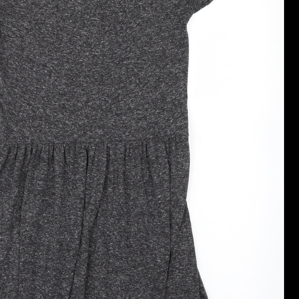 Internationale Womens Grey A-Line Size 8