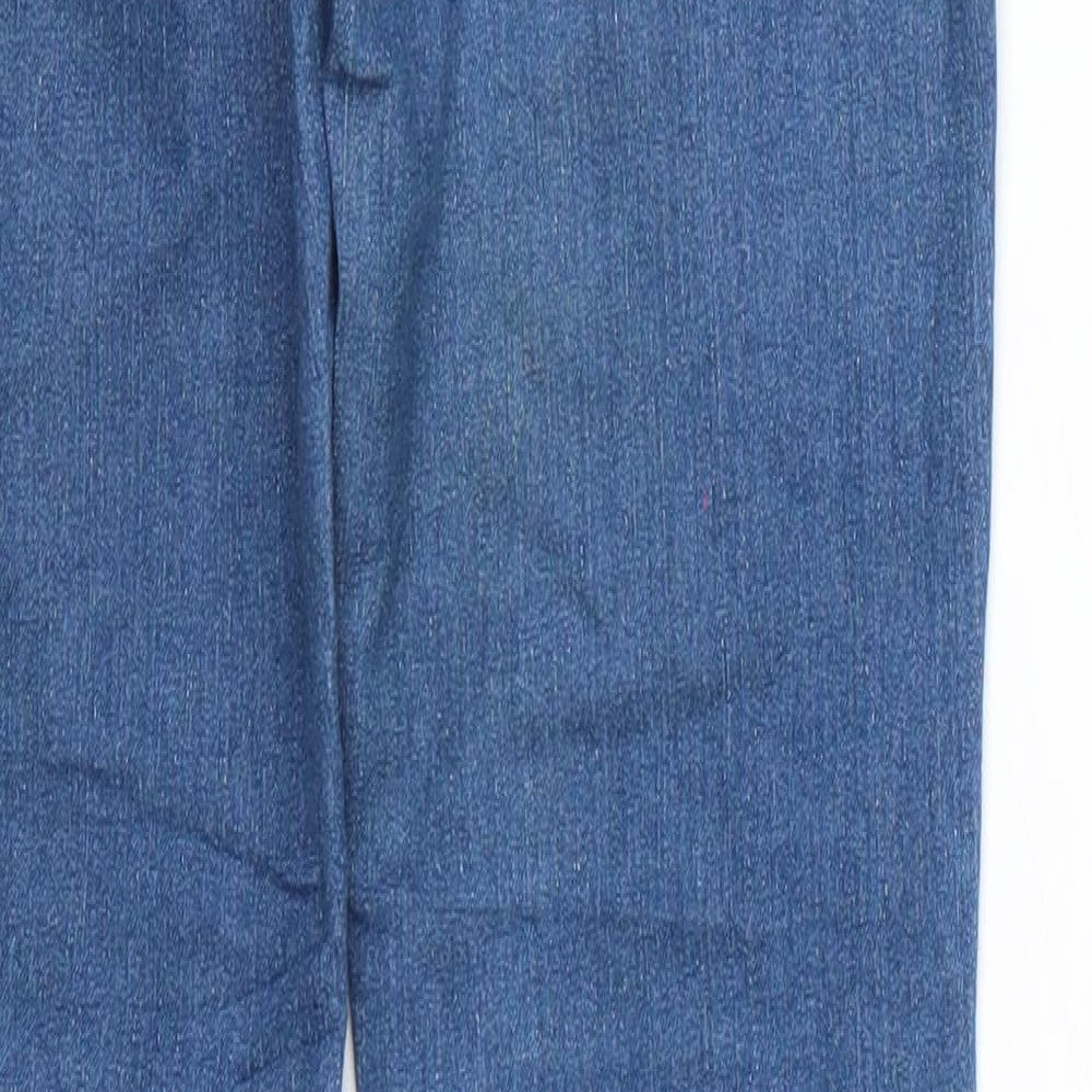 & denim Womens Blue Straight Jeans Size 8 L32 in
