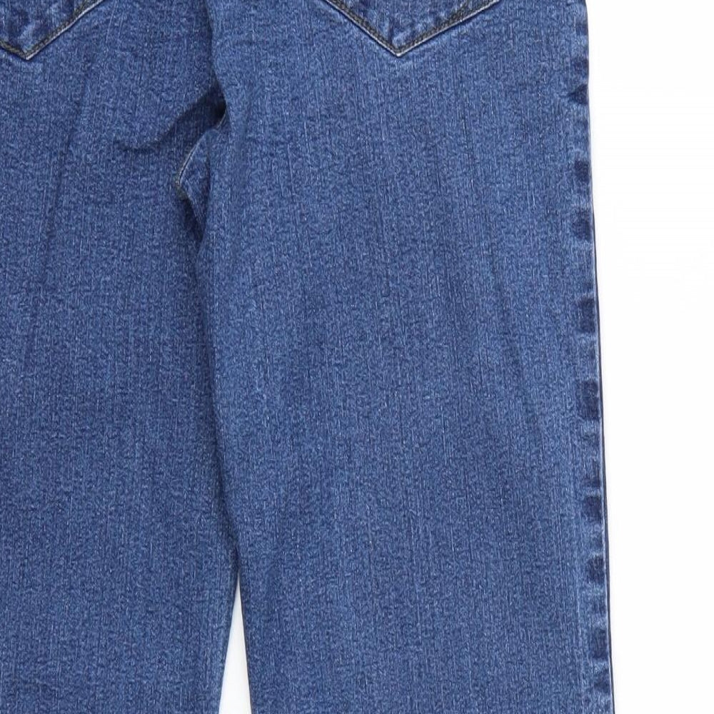 Peacocks Womens Blue Rayon Straight Jeans Size 30 L29 in