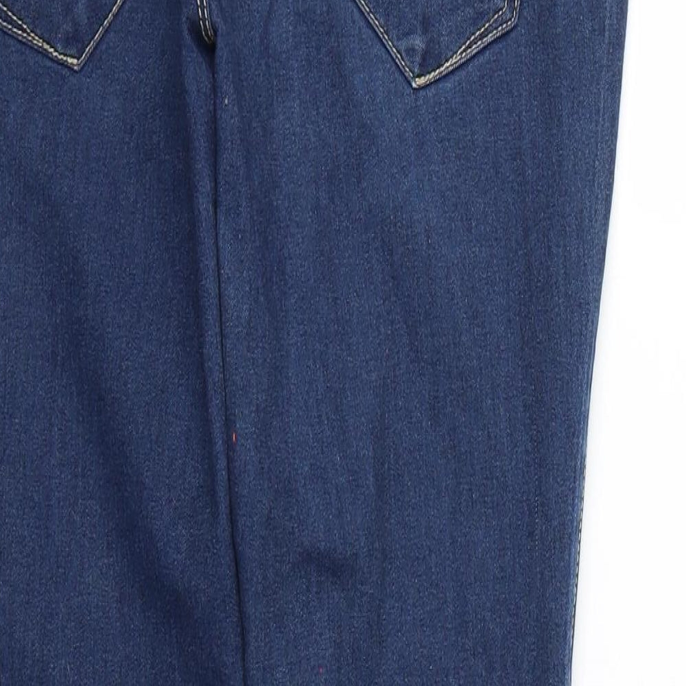 Denim & Co. Womens Blue Straight Jeans Size 10 L28 in