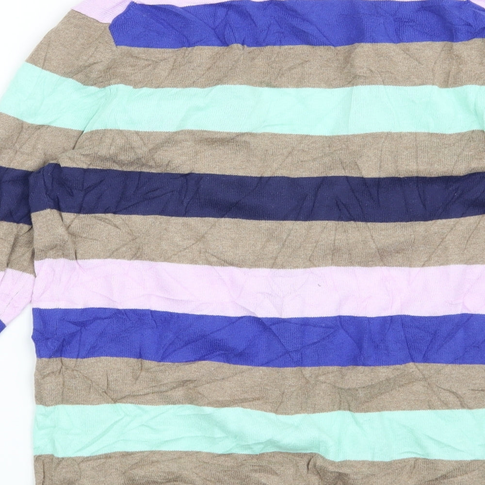 Gap Womens Brown Striped Cardigan Jumper Size S