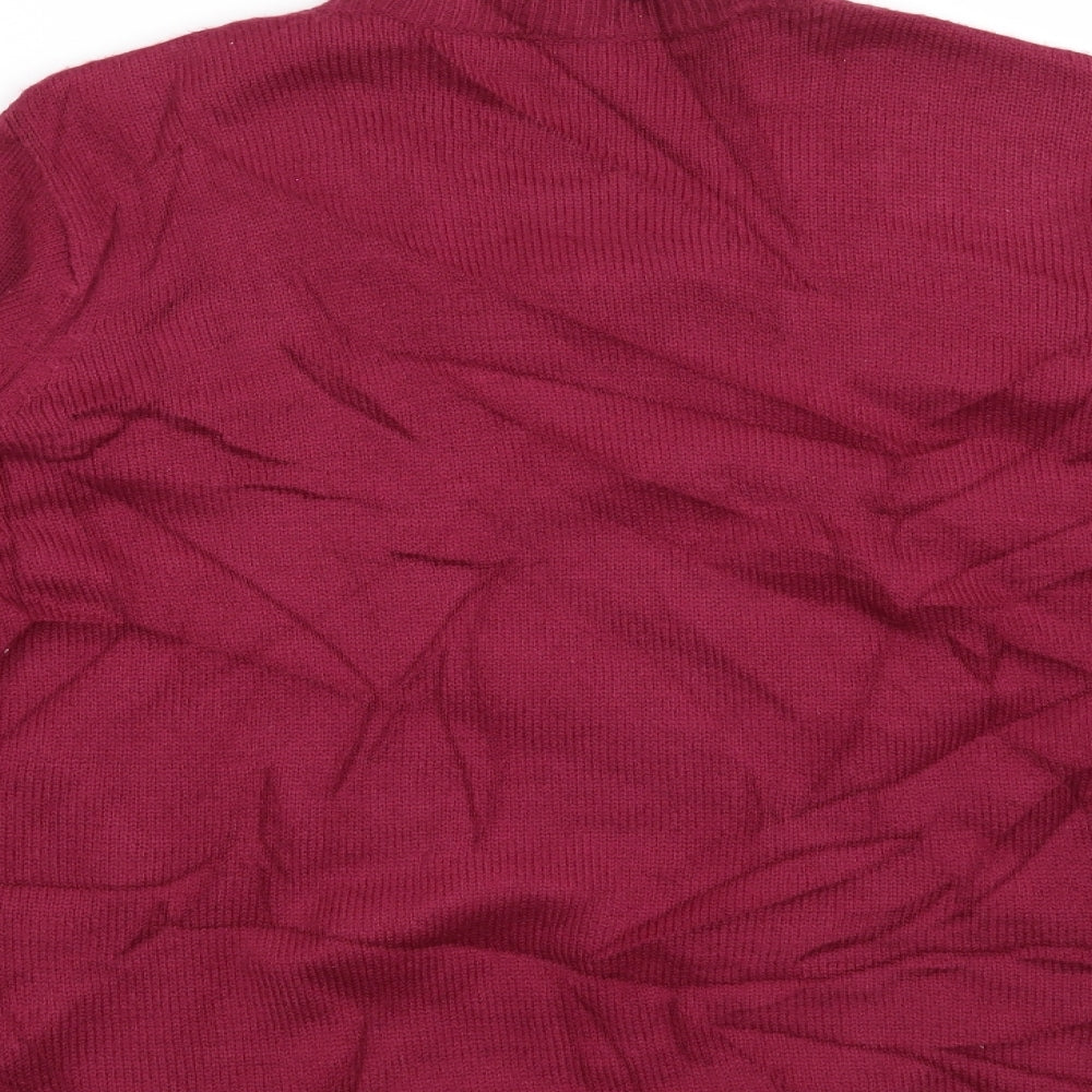Julipa Womens Red Striped Pullover Jumper Size 12