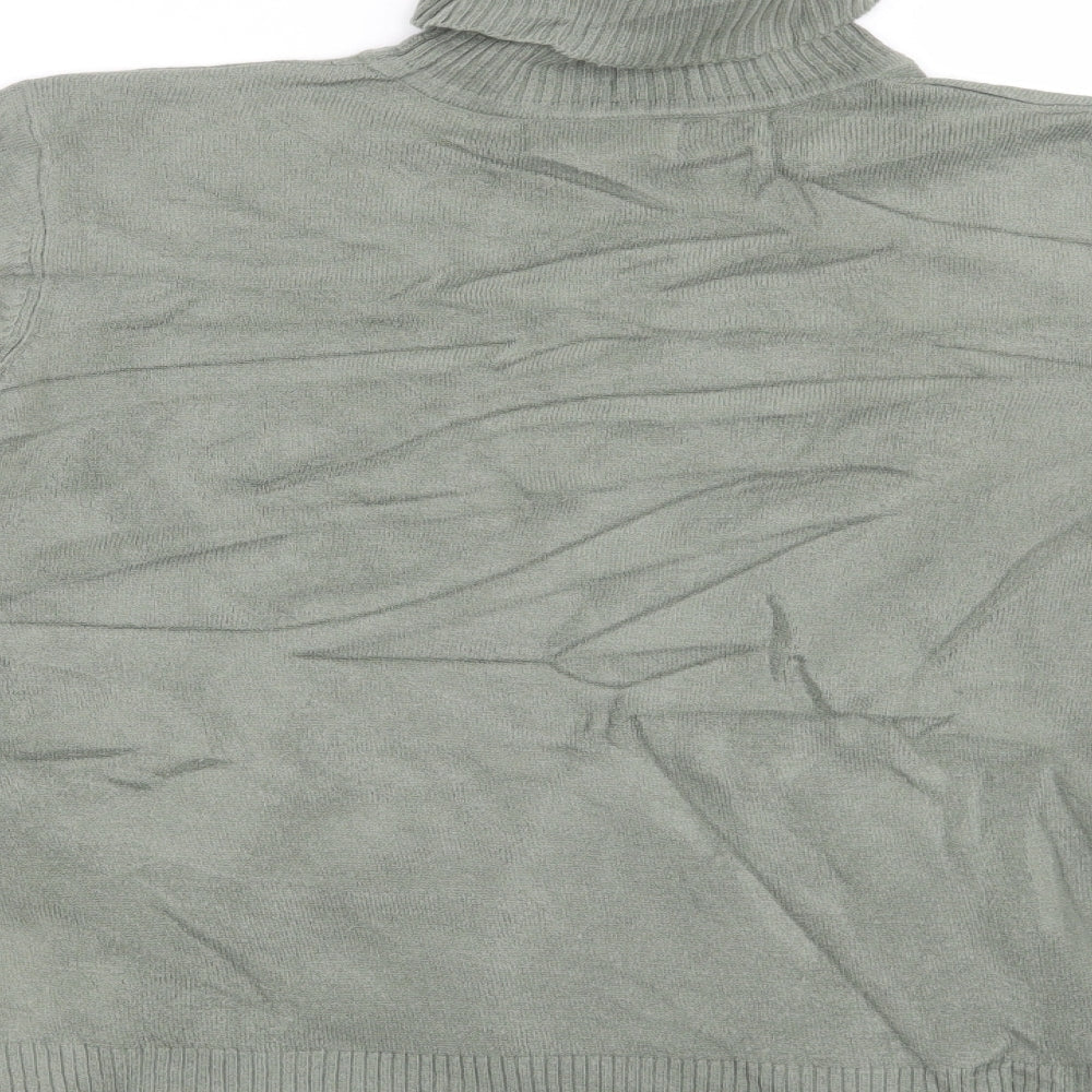 Essentials Womens Green Pullover Jumper Size 14
