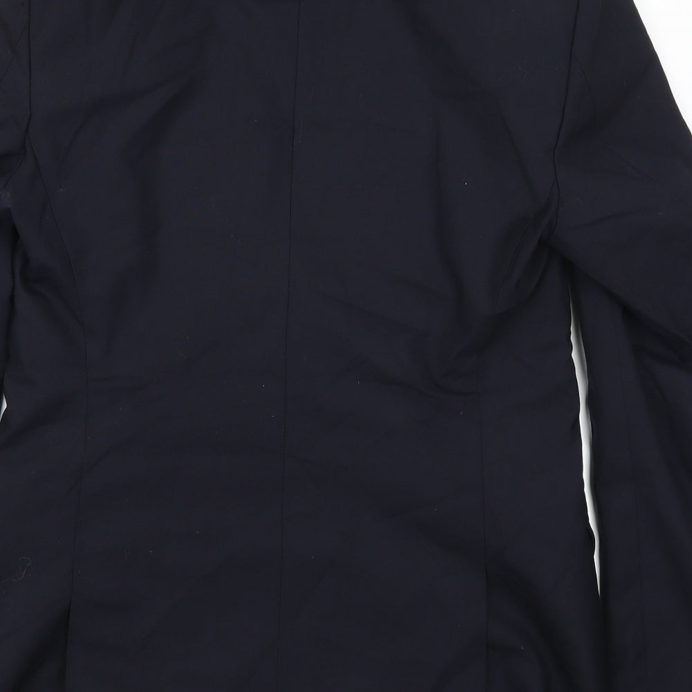 Raymon Mens Blue Jacket Suit Jacket Size 34