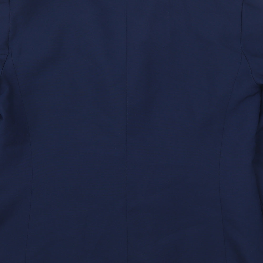 Brand and care label for Amari women’s blue jacket suit jacket, size UK 16