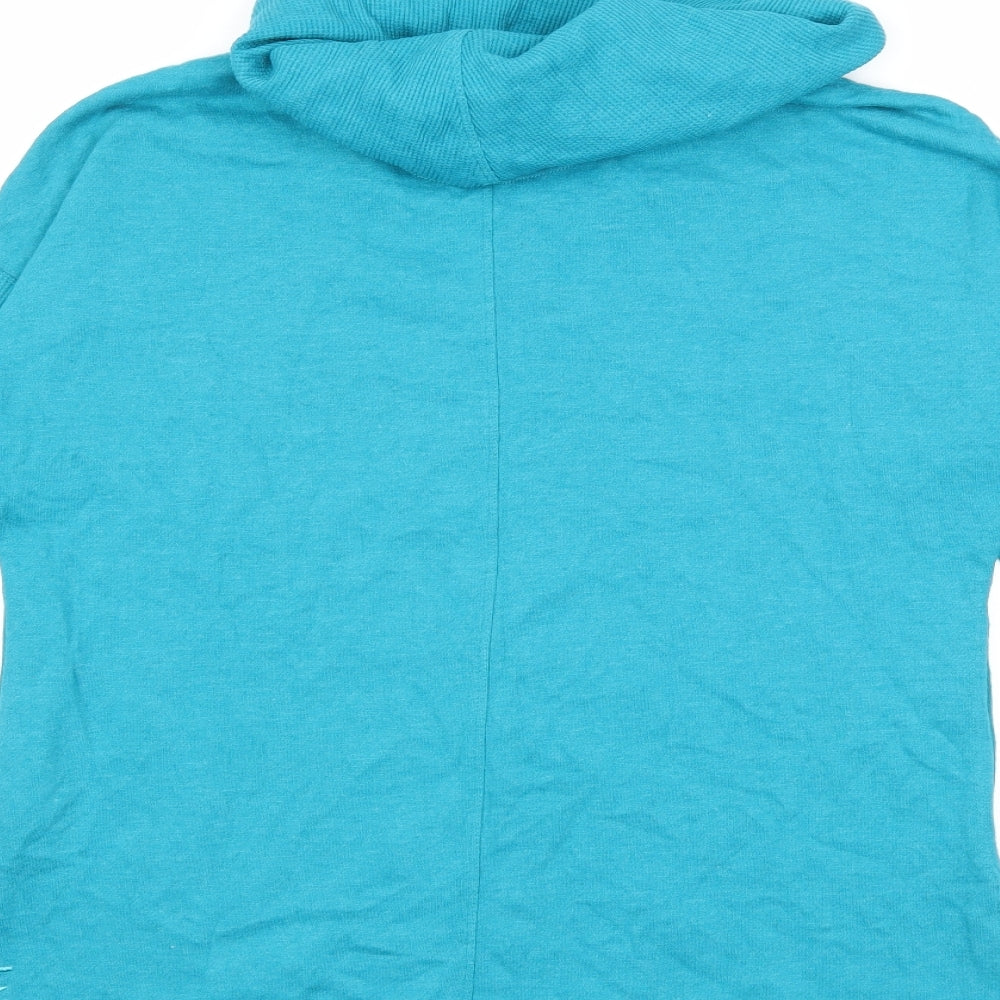 Andrew Marc Womens Blue Pullover Jumper Size S