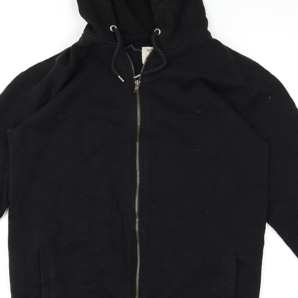 Cedarwood State Mens Black Full Zip Hoodie Size XS