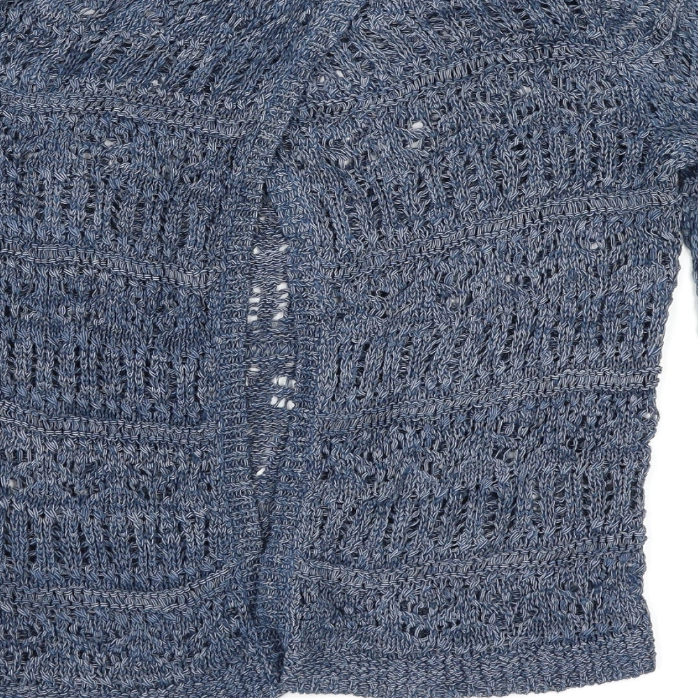 Marks & Spencer Womens Blue Wrap Jumper Size 10