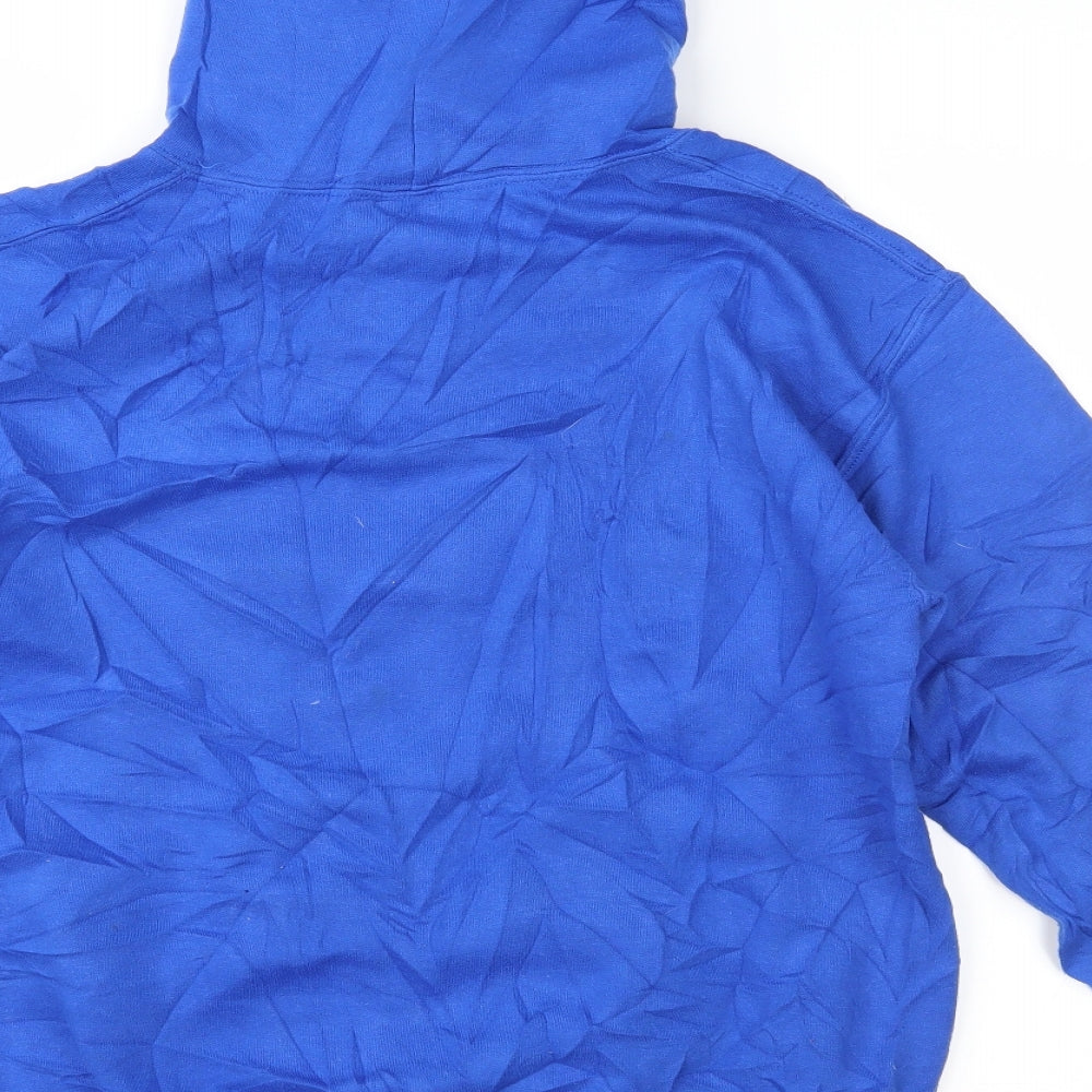Gildan Womens Blue Pullover Hoodie Size S
