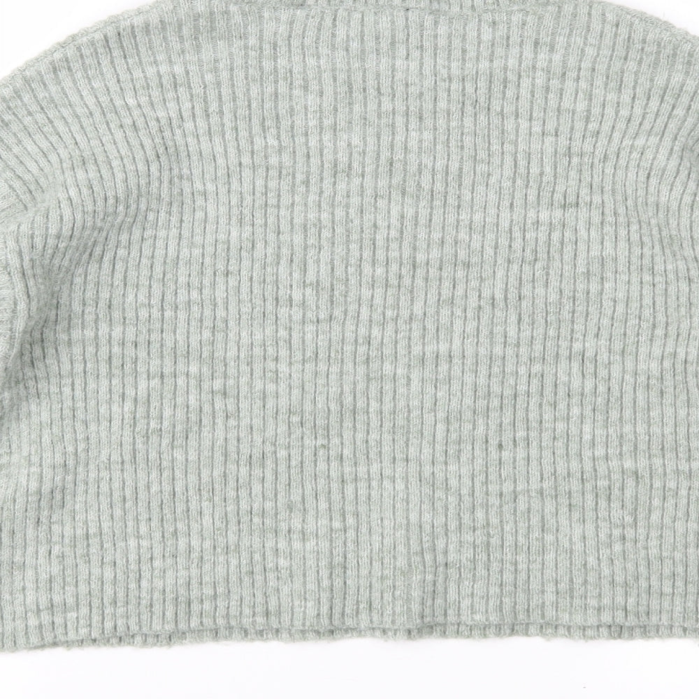 New Look Womens Green Knit Pullover Jumper Size S