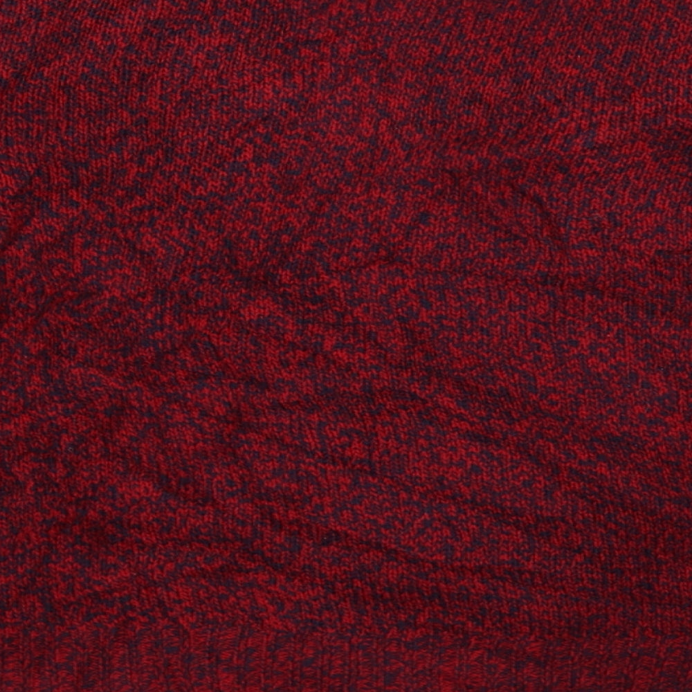 Divided Womens Red Knit Pullover Jumper Size XS
