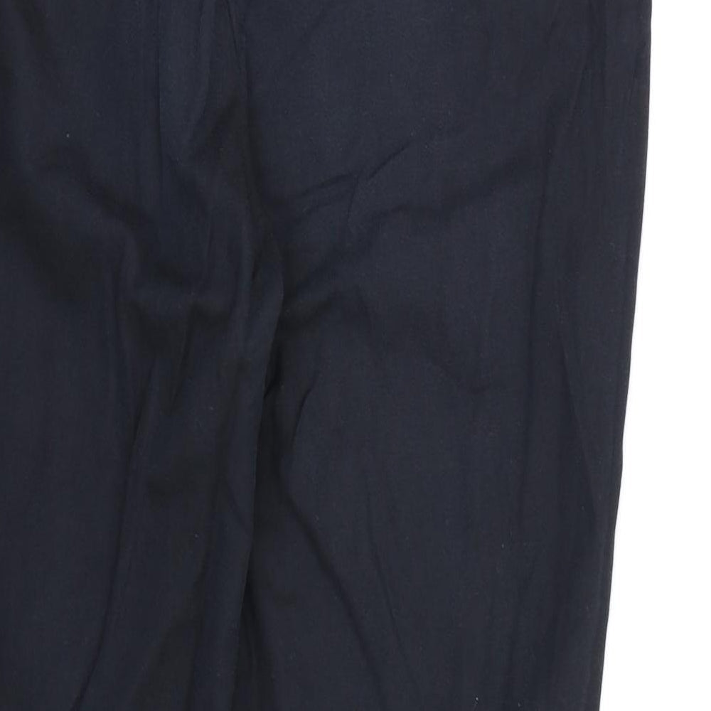 F&F Womens Black Rayon Dress Pants Trousers Size 12 L25 in