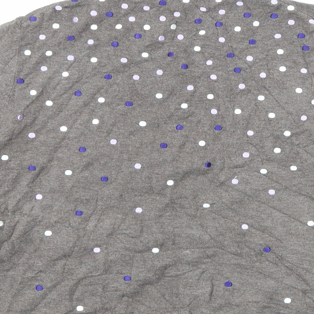 Country Casuals Womens Brown Polka Dot Pullover Jumper Size L