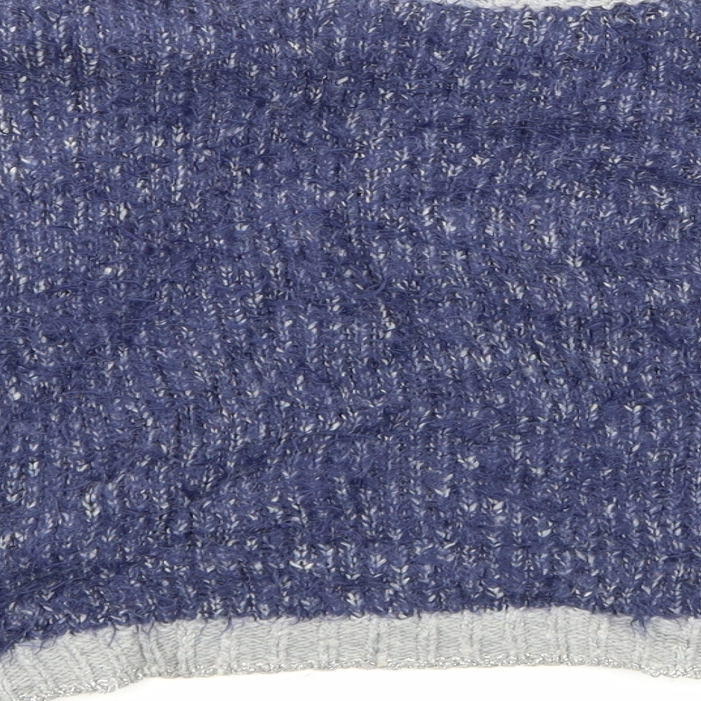 United Colors of Benetton Girls Blue Pullover Jumper Size 7-8 Years - Love heart