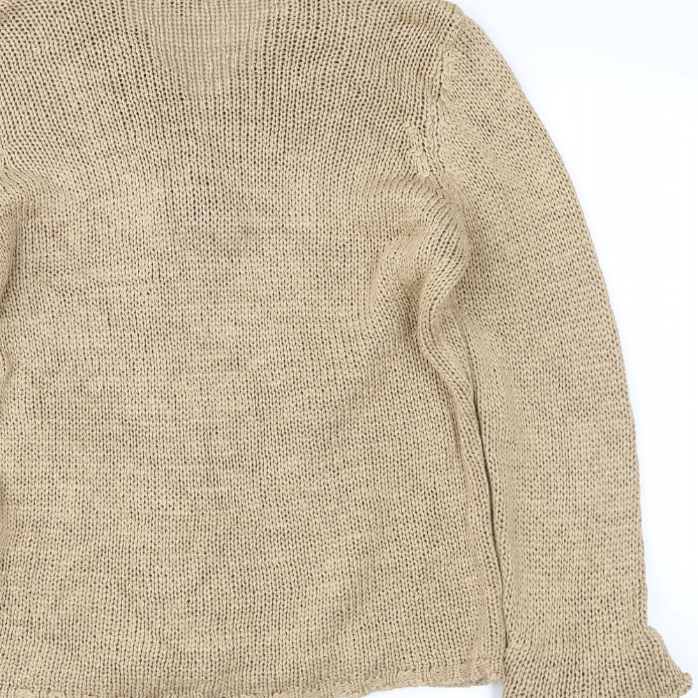 m&s Womens Beige Pullover Jumper Size L