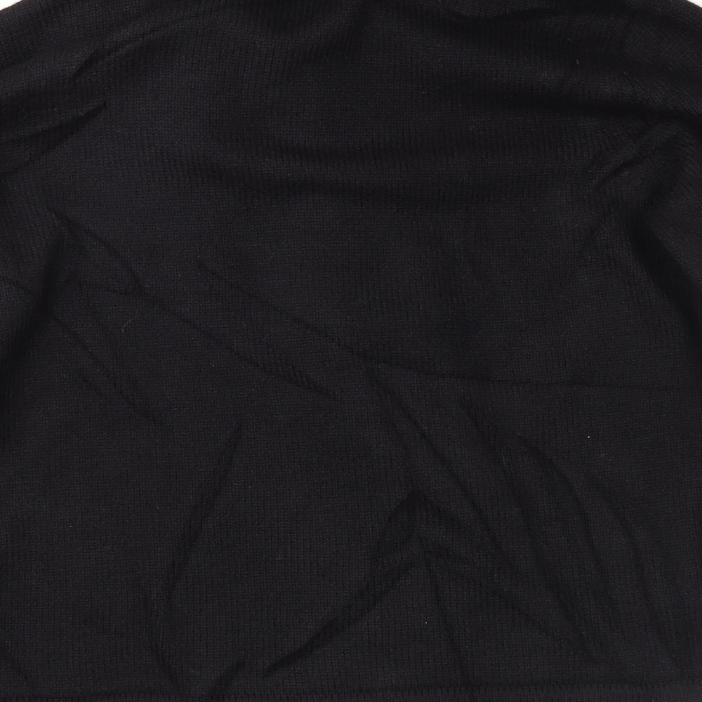 Croft & Barrow Womens Black Full Zip Jumper Size M