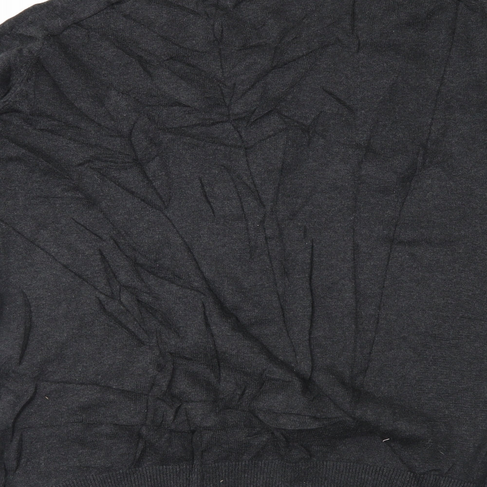 Threadbare Womens Grey Plaid Pullover Jumper Size 2XL