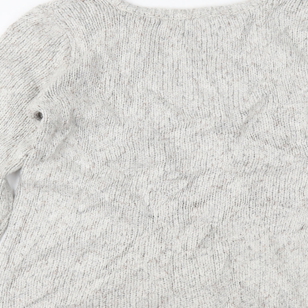 cachcach Womens Grey Pullover Jumper Size 4