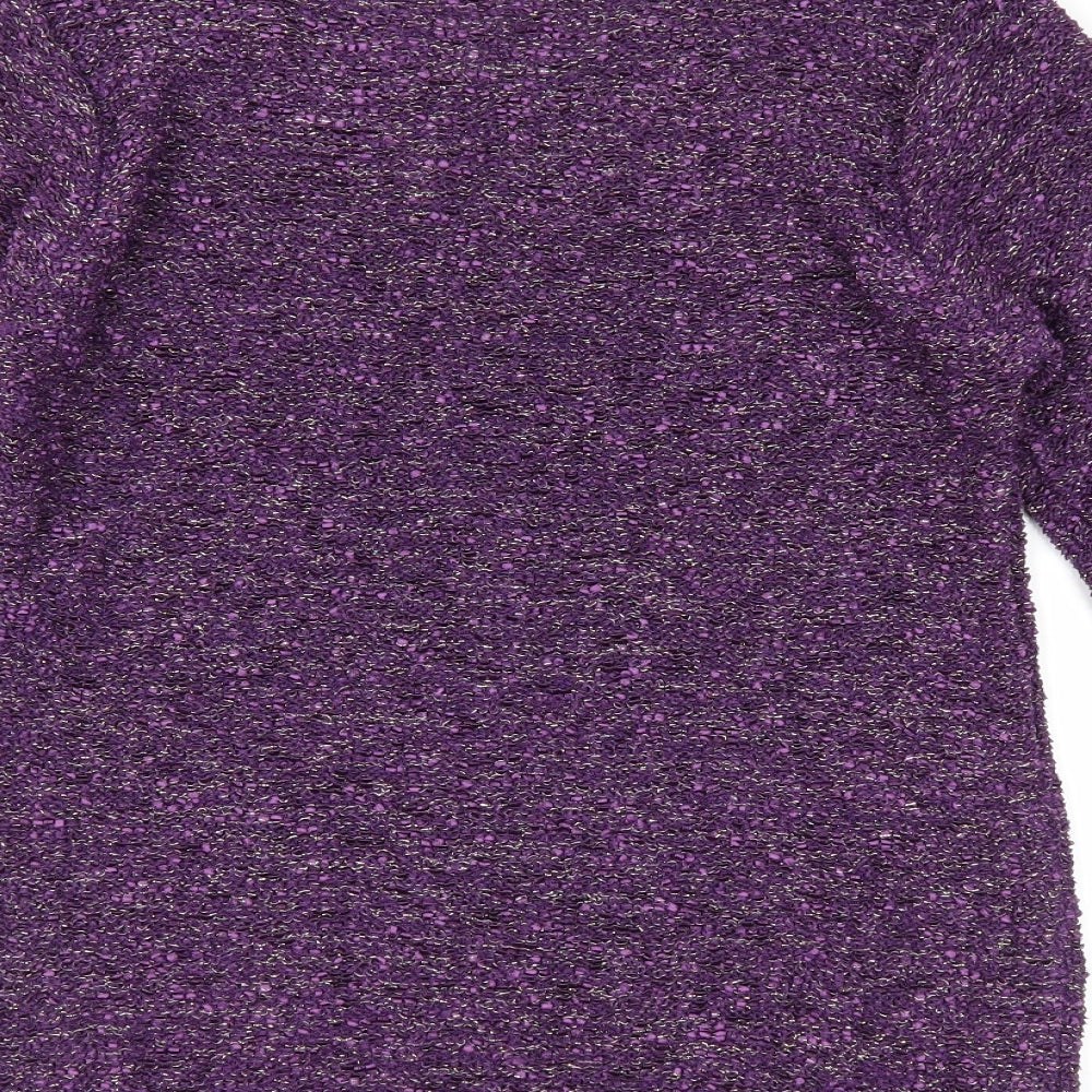 Bonmarché Womens Purple Pullover Jumper Size S