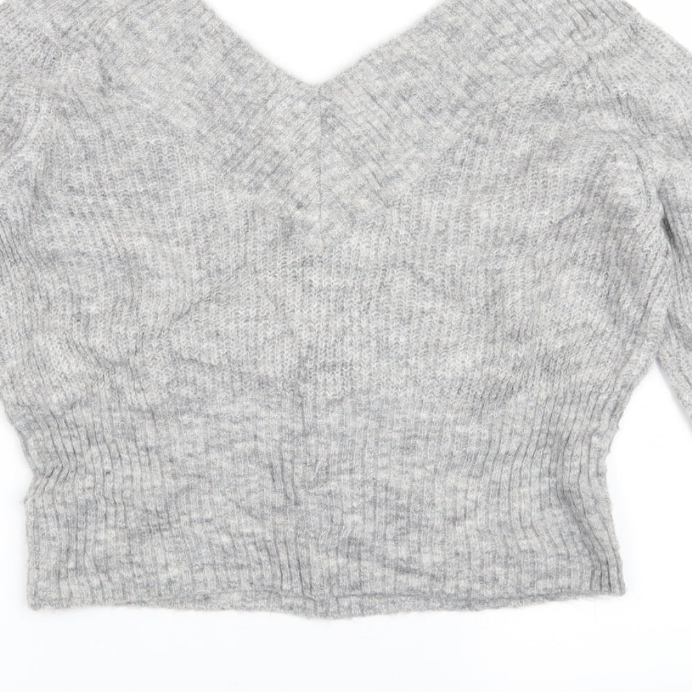 H&M Womens Grey Pullover Jumper Size M