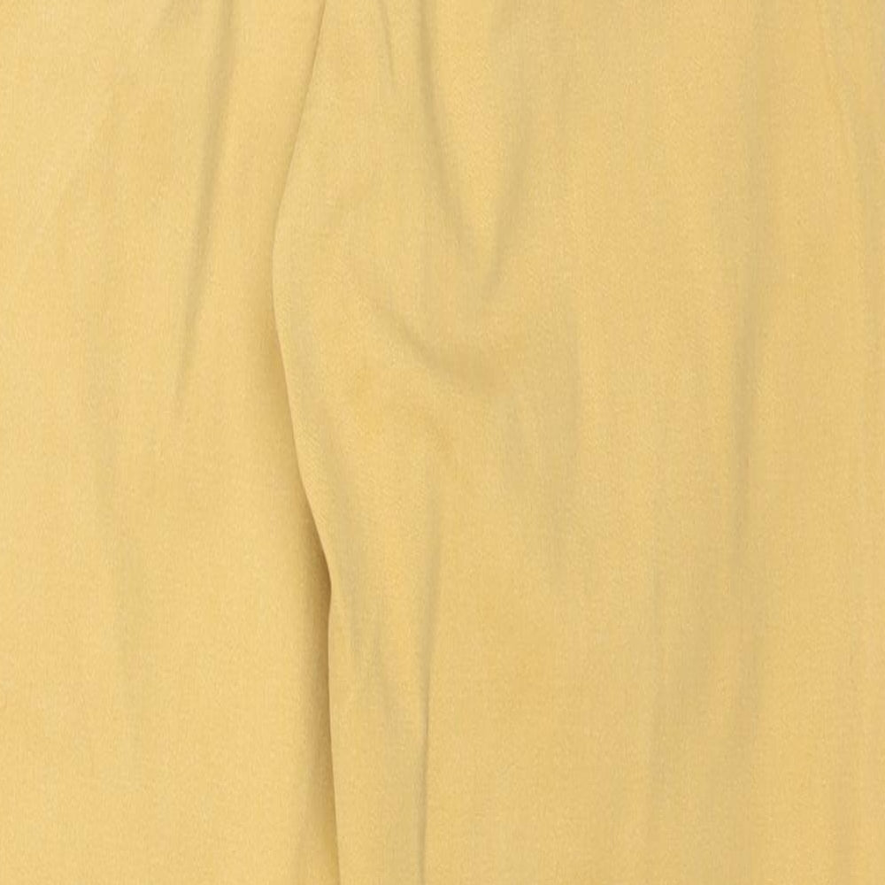 Marks and Spencer Womens Yellow Denim Straight Jeans Size 8 L24 in