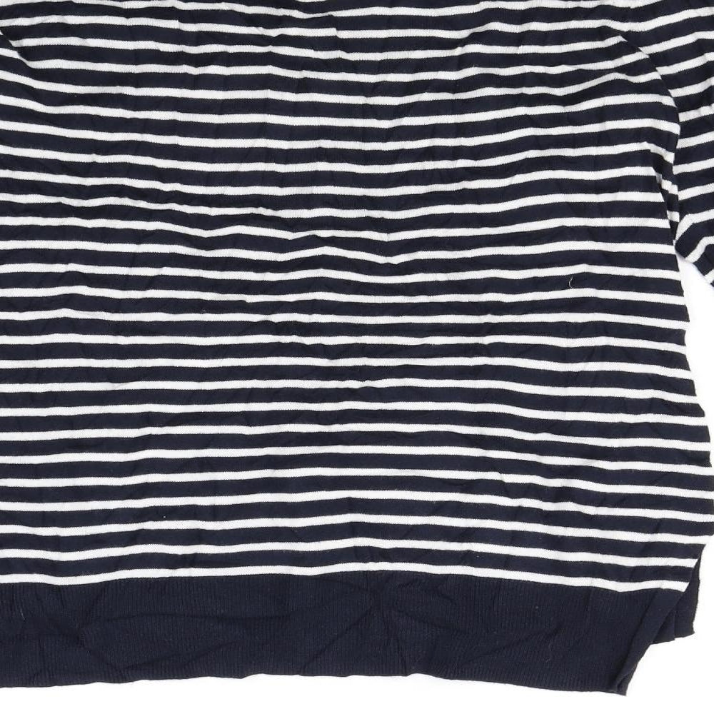 Gap Womens Blue Striped Pullover Jumper Size M