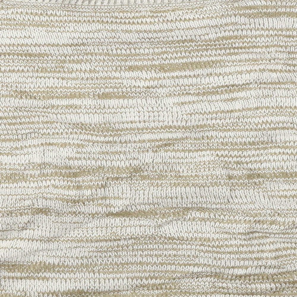 Bonmarché Womens Beige Striped Pullover Jumper Size S