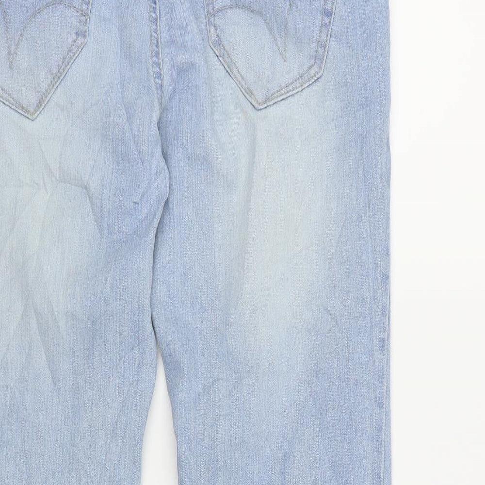 Denim Womens Blue Cropped Jeans Size 34 in L24 in