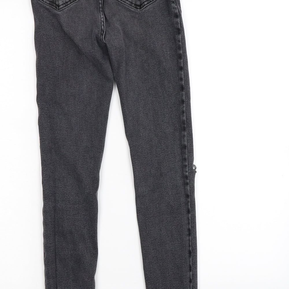 New Look Womens Grey Denim Skinny Jeans Size 8 L26 in