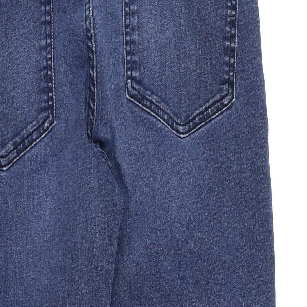 Marks & Spencer Womens Blue Denim Straight Jeans Size 12 L23 in
