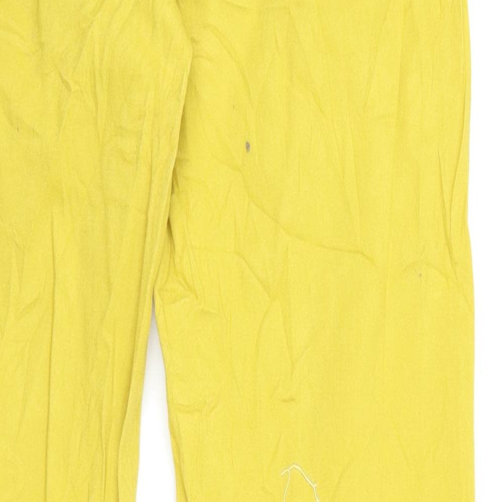 sunbird Womens Yellow Denim Straight Jeans Size 32 L26 in