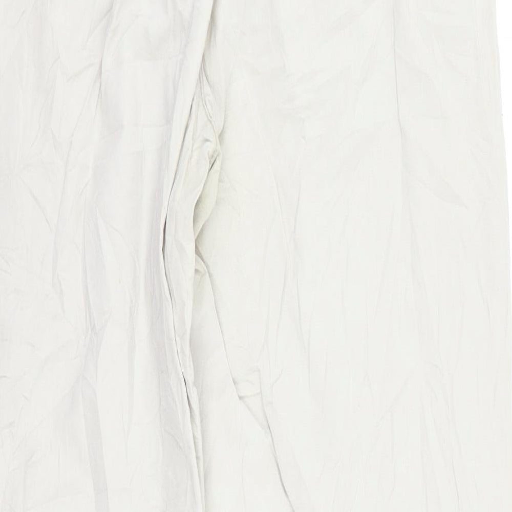 H&M Womens Beige Chino Trousers Size 8 L26 in