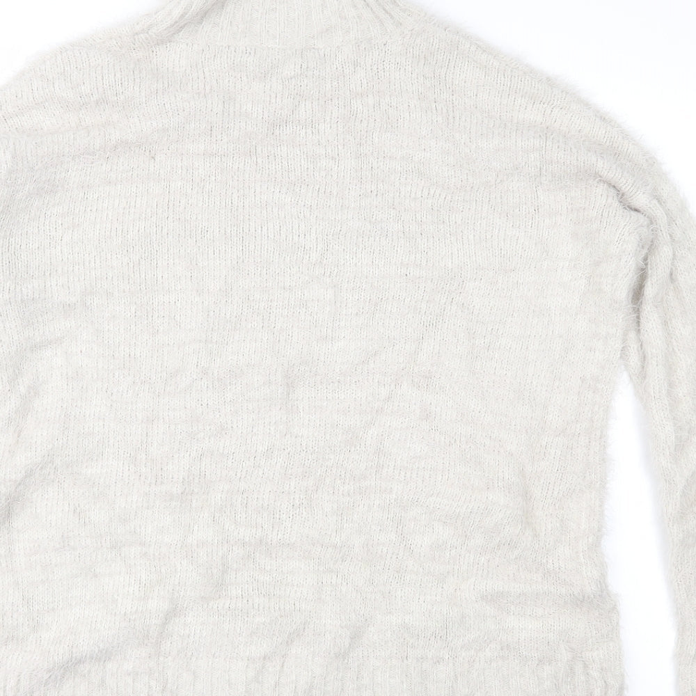 Missguided Womens Beige Knit Pullover Jumper Size 8