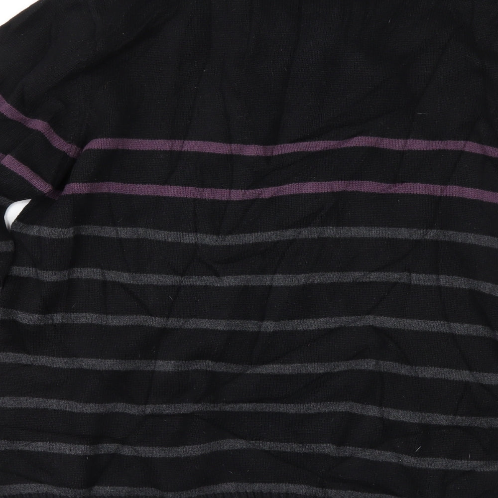 Kensington Mens Grey Striped Pullover Jumper Size M