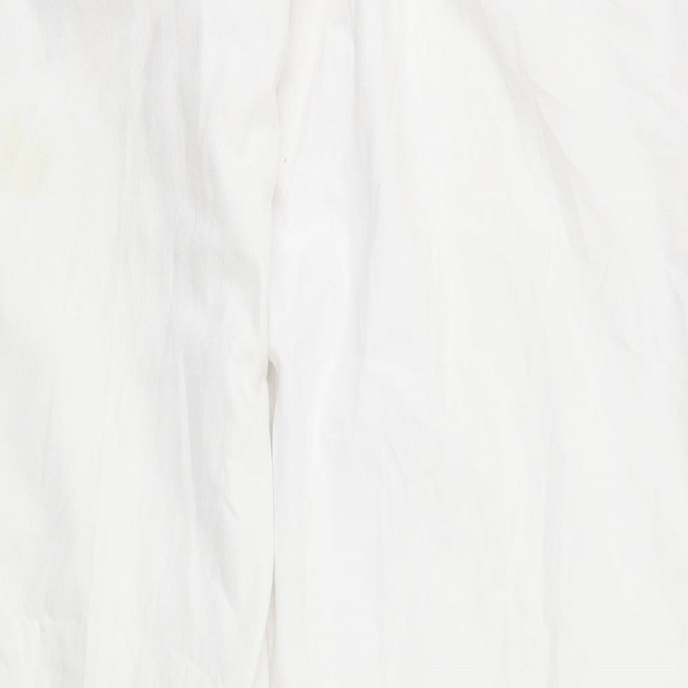 Epilogue Womens White Trousers Size 14 L31 in