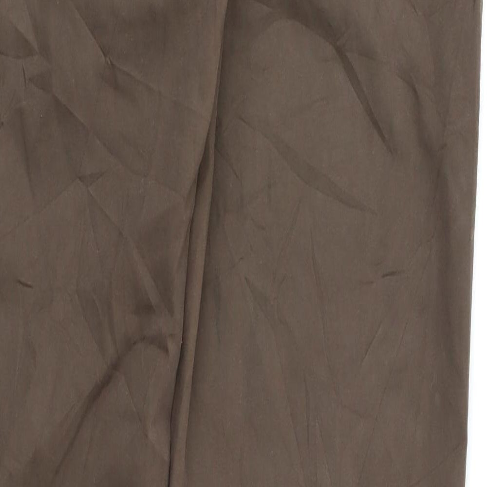 LOGIC Womens Brown Trousers Size 40 L33.5 in