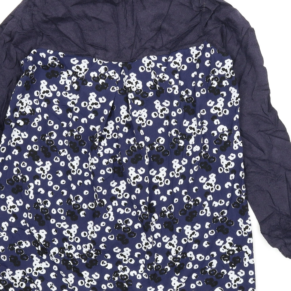 George Womens Blue Floral Pullover Jumper Size 12