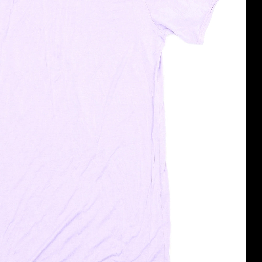 In the Style Womens Purple Solid Chemise Dress Size 6