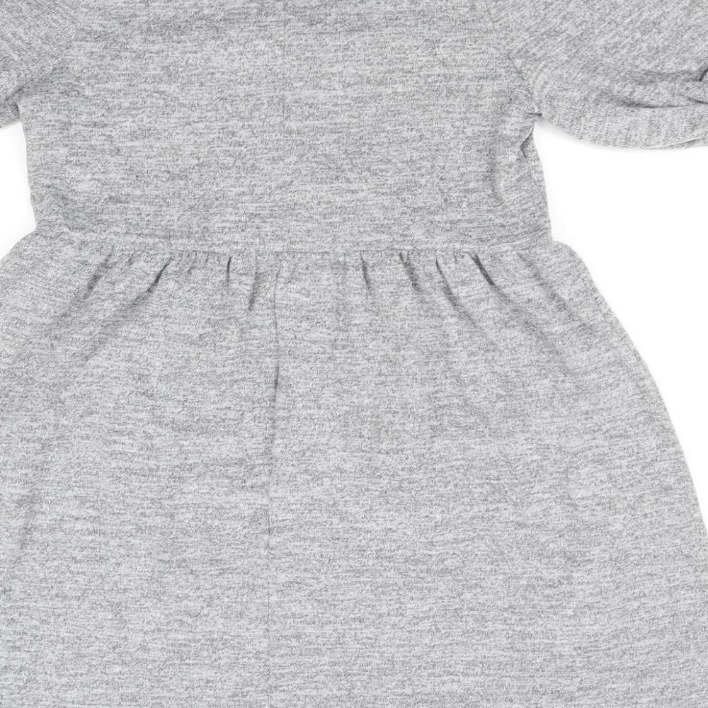 George Womens Grey Fit & Flare Size 12