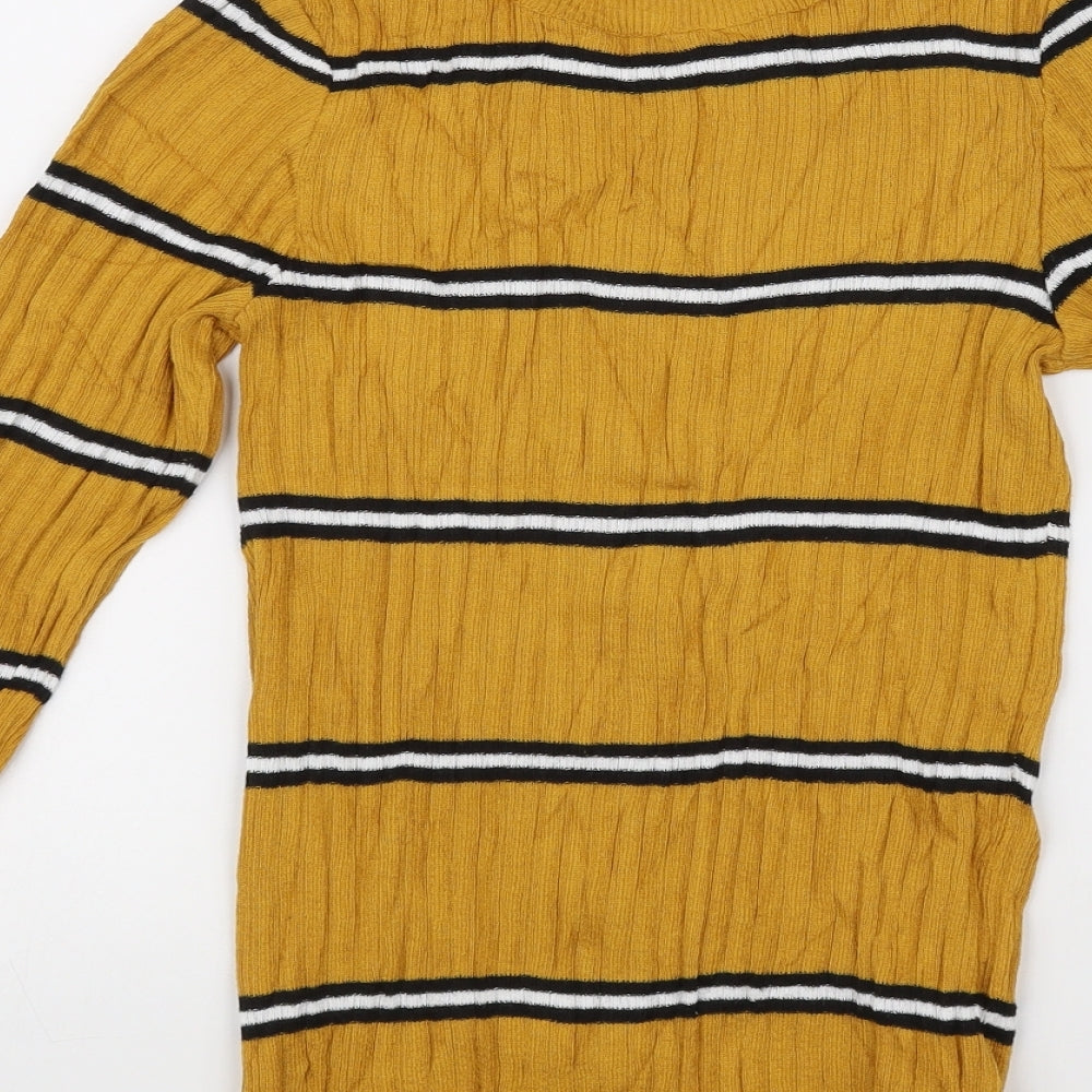 Primark Womens Yellow Basic Blouse Size S