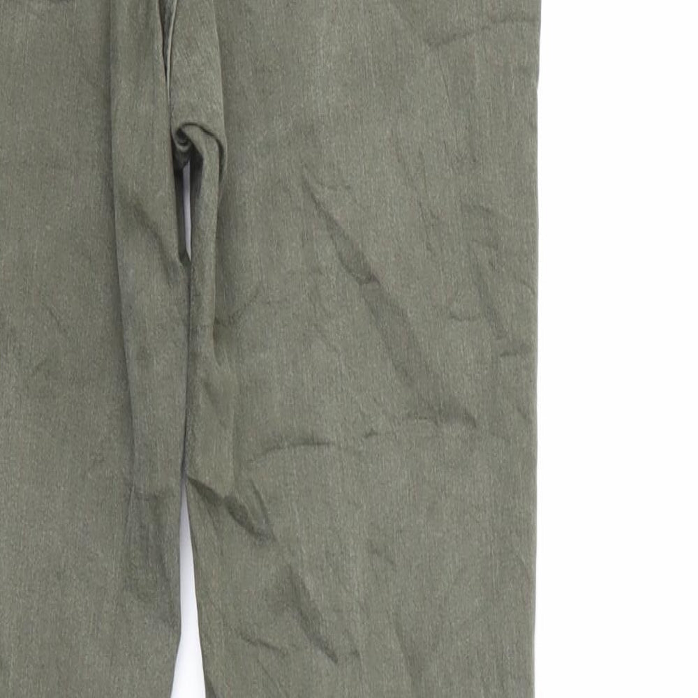 H&M Womens Green Denim Skinny Jeans Size 10 L29 in