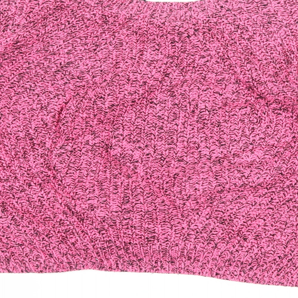 H&M Womens Pink Knit Pullover Jumper Size S