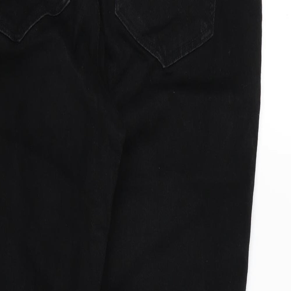 X'pose Attitude Womens Black Denim Skinny Jeans Size 32 in L26 in