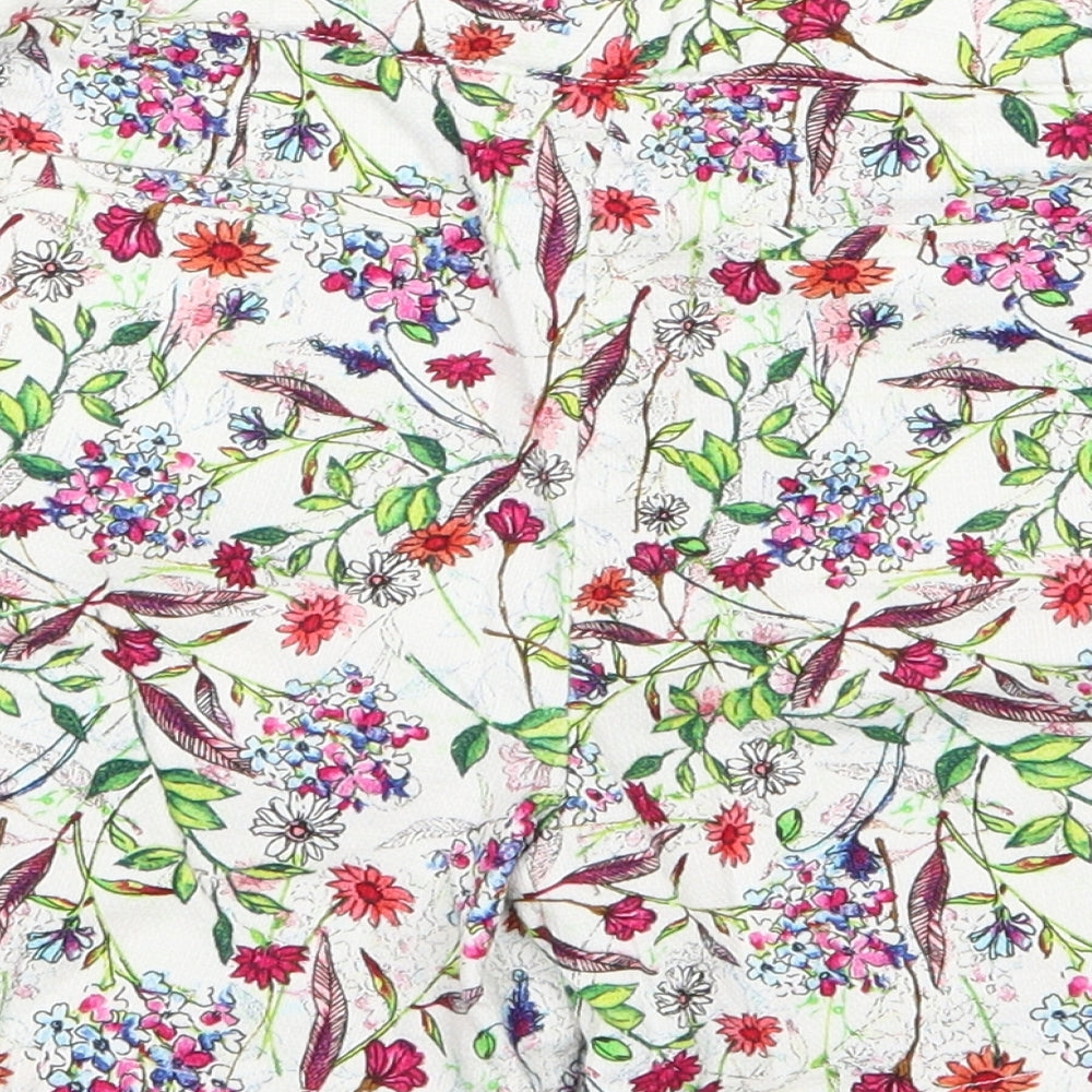 Nutmeg Girls Multicoloured Floral Chino Shorts Size 12-13 Years