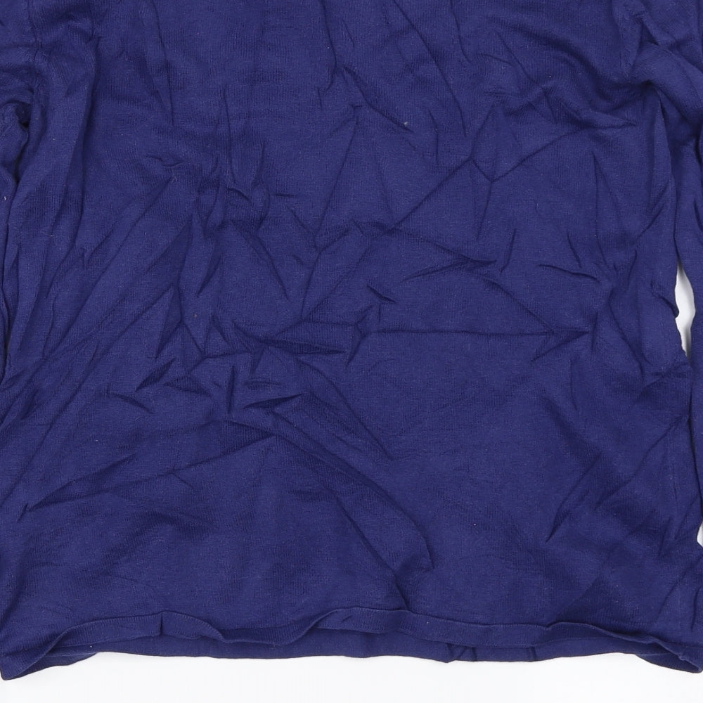 R Edition Womens Blue Pullover Jumper Size M