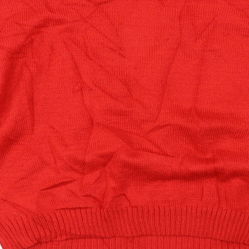 H&M Mens Red Pullover Jumper Size M - Christmas jumper