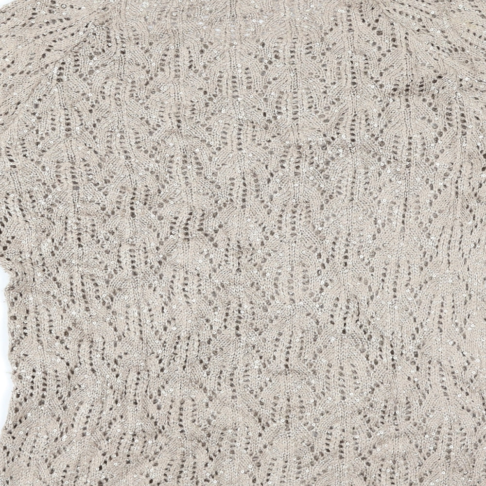Nightingales Womens Gold Pullover Jumper Size 14