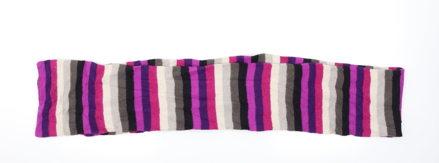 Preworn Womens Multicoloured Striped Scarf